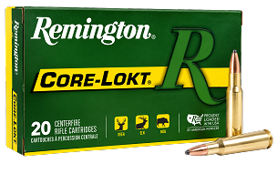 Remington 308 win 150gr CoreLokt Pointed Soft Point (20 Rounds) Free Shipping over $199